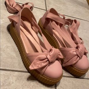FENTY BY PUMA Pink BALLERINAS SIZE 8 good cndt